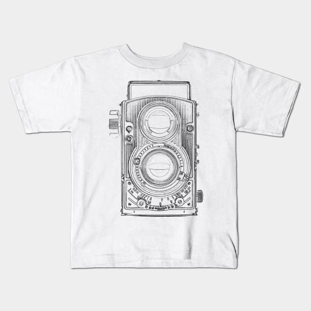 Vintage Camera Kids T-Shirt by VintCam